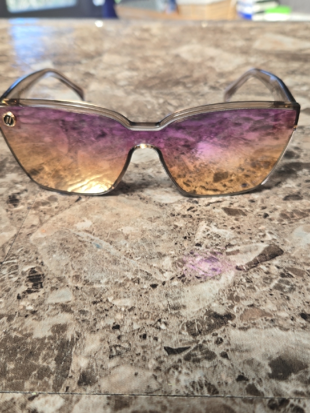 Blenders Mojave Women's Gradient Purple-Brown Fashion  Sunglasses